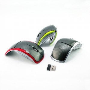 Travelite Wireless Foldable Carbonite Optical Mouse